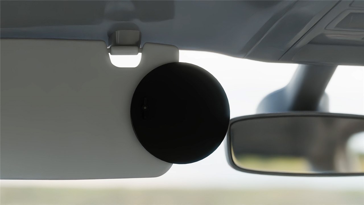 Detail of the Visor Wing U-shaped visor clip